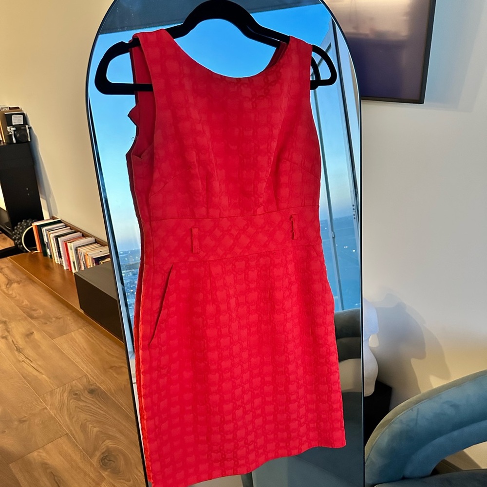 Banana Republic Coral Red Dress